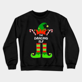 Dancing Elf Matching Family Group Christmas Party Pajama - Gift For Boys, Girls, Dad, Mom, Friend, Christmas Pajama Lovers - Christmas Pajama Lover Funny Crewneck Sweatshirt